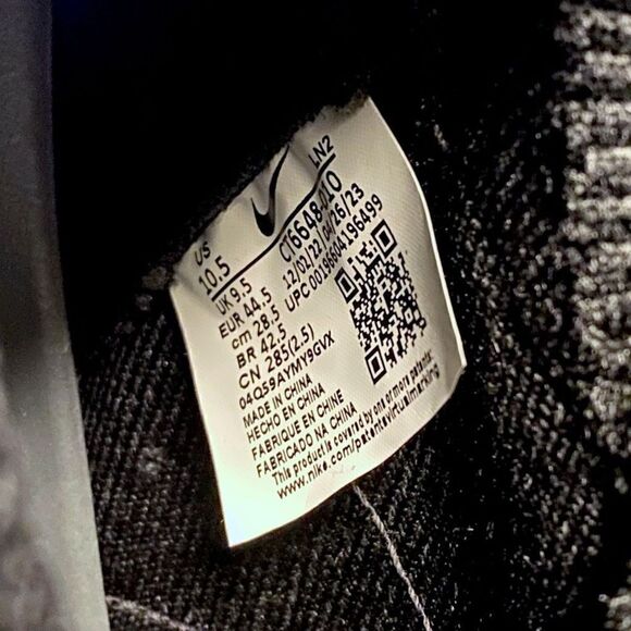 Nike Alpha Menace Elite Flyknit 3 Black Football Cleats CT6648-010 size 10.5 New - Picture 8 of 8